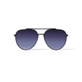thumbnail image 1 of Harper and Roe HR3000 Sunglasses with Case, Black, Aviator, Metal, 59-14-145, 1 of 6