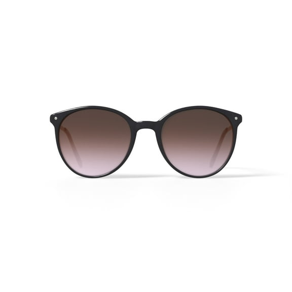 Harper and Roe HR3002 Sunglasses with Case, Shiny Light Gold, Round, Plastic, 51-20-140