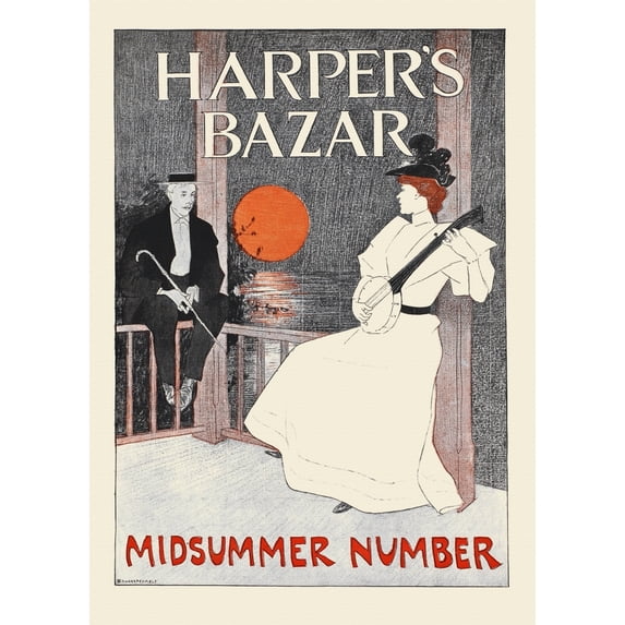 Harper's bazar midsummer number Poster Print by Edward Penfield (18 x 24)