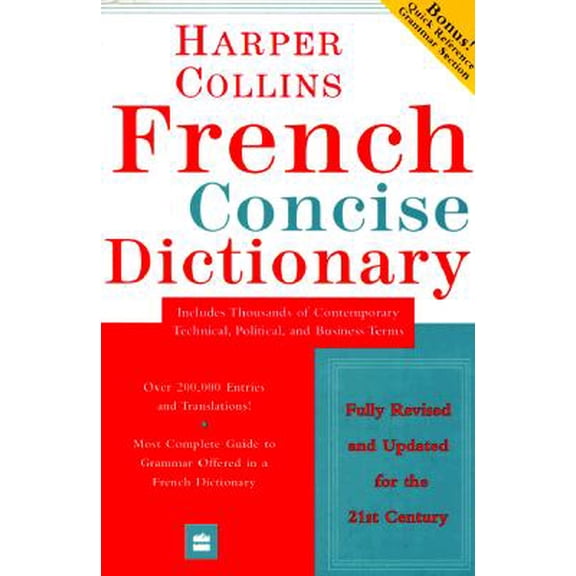 Pre-Owned Dic Harpercollins French Dictionary French English English French Paperback