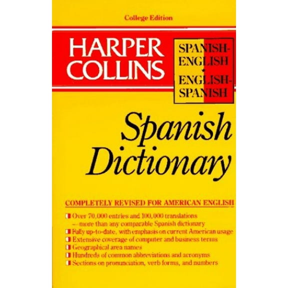Pre-Owned HarperCollins Spanish Dictionary 0062765094 (Paperback - Used)