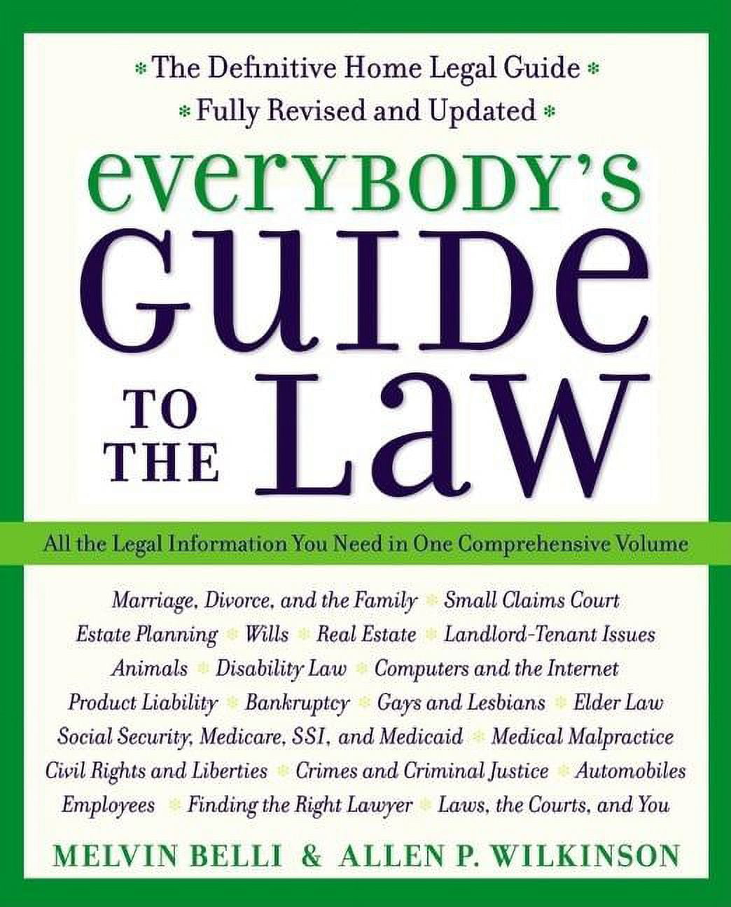 Harperresource Book Everybody's Guide to the Law, Fully Revised & Updated, 2nd Edition: All the Legal Information You Need in One Comprehens, (Paperback)