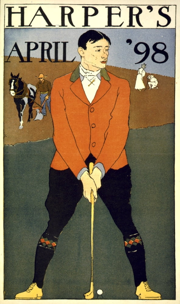 Harpers April 1898 Canvas Art - Edward Penfield (24 x 36)