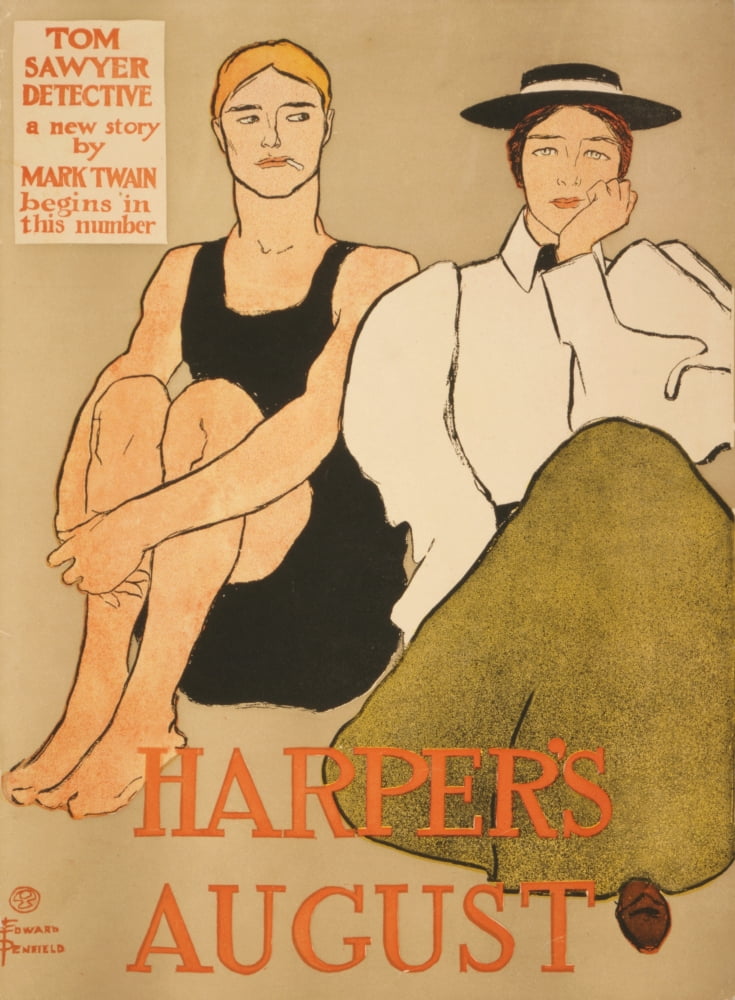 Harpers August 1896 Canvas Art - Edward Penfield (24 x 36)