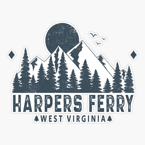 Harpers Ferry West Virginia View Vinyl Decal Sticker