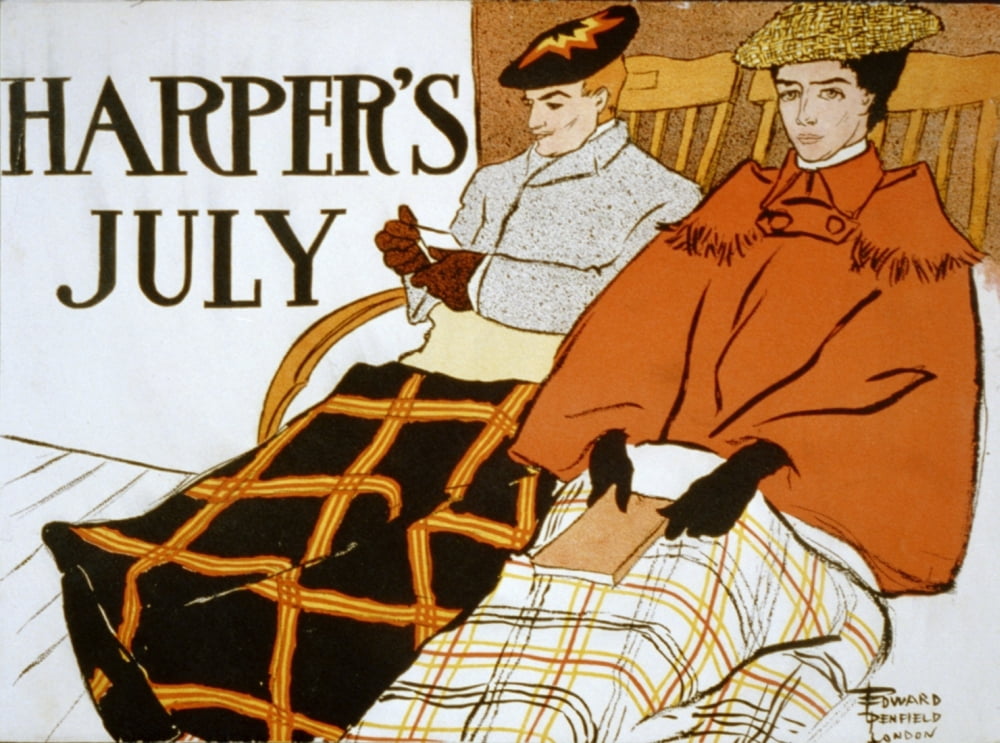 Harpers July 1897 Canvas Art - Edward Penfield (24 x 36)