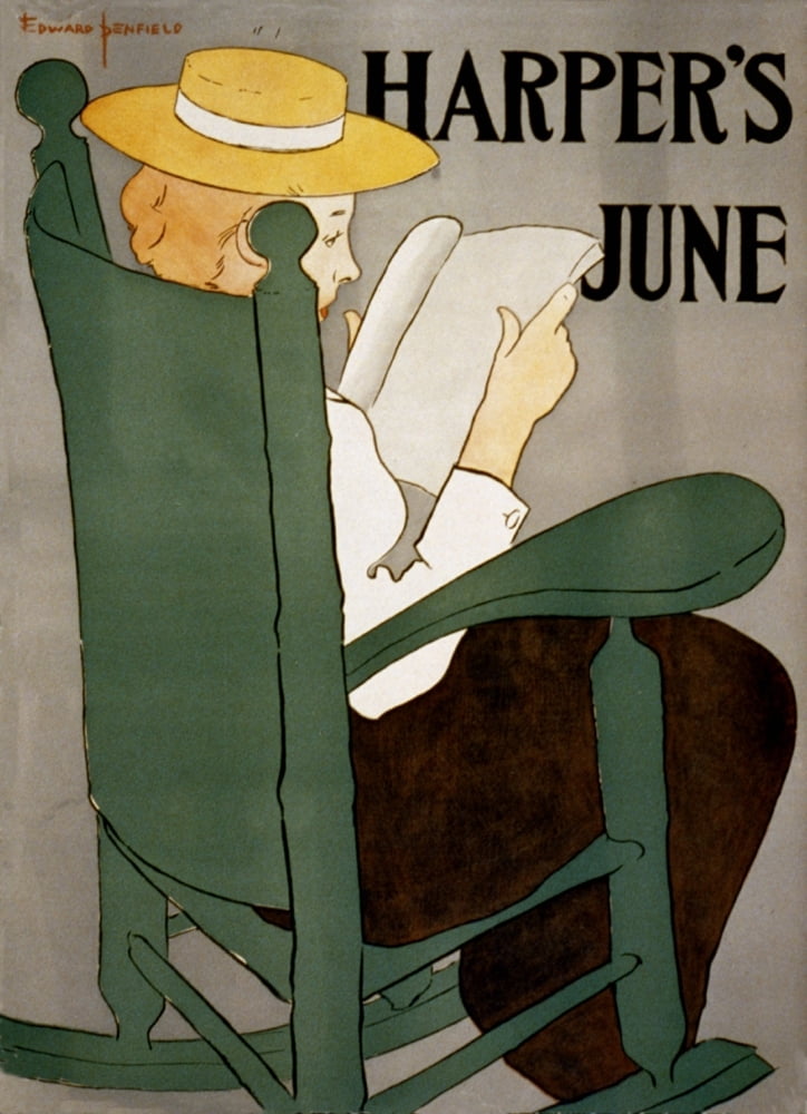 Harpers June 1896 Canvas Art - Edward Penfield (18 x 24)