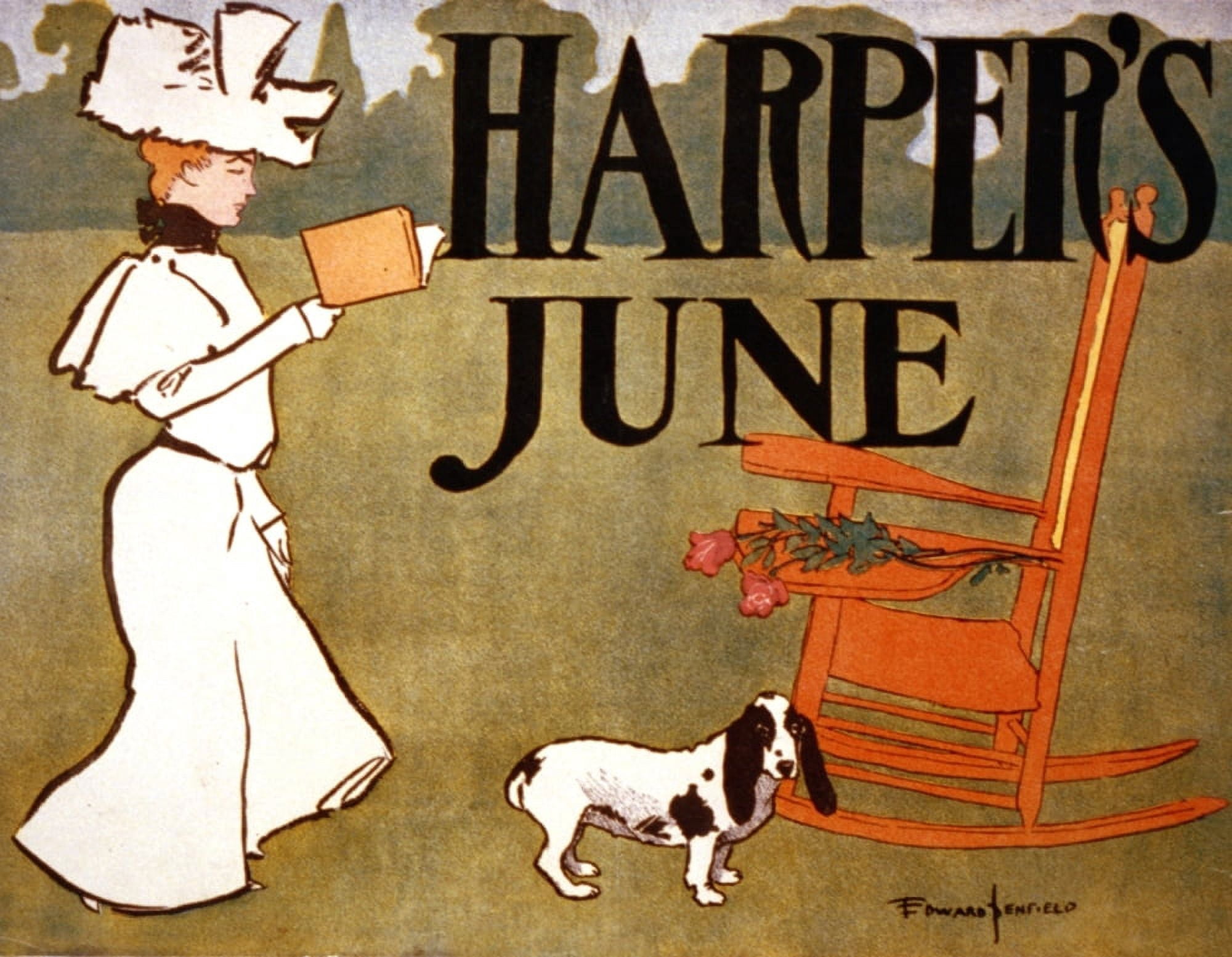 Harpers June 1897 Canvas Art - Edward Penfield (24 x 36)