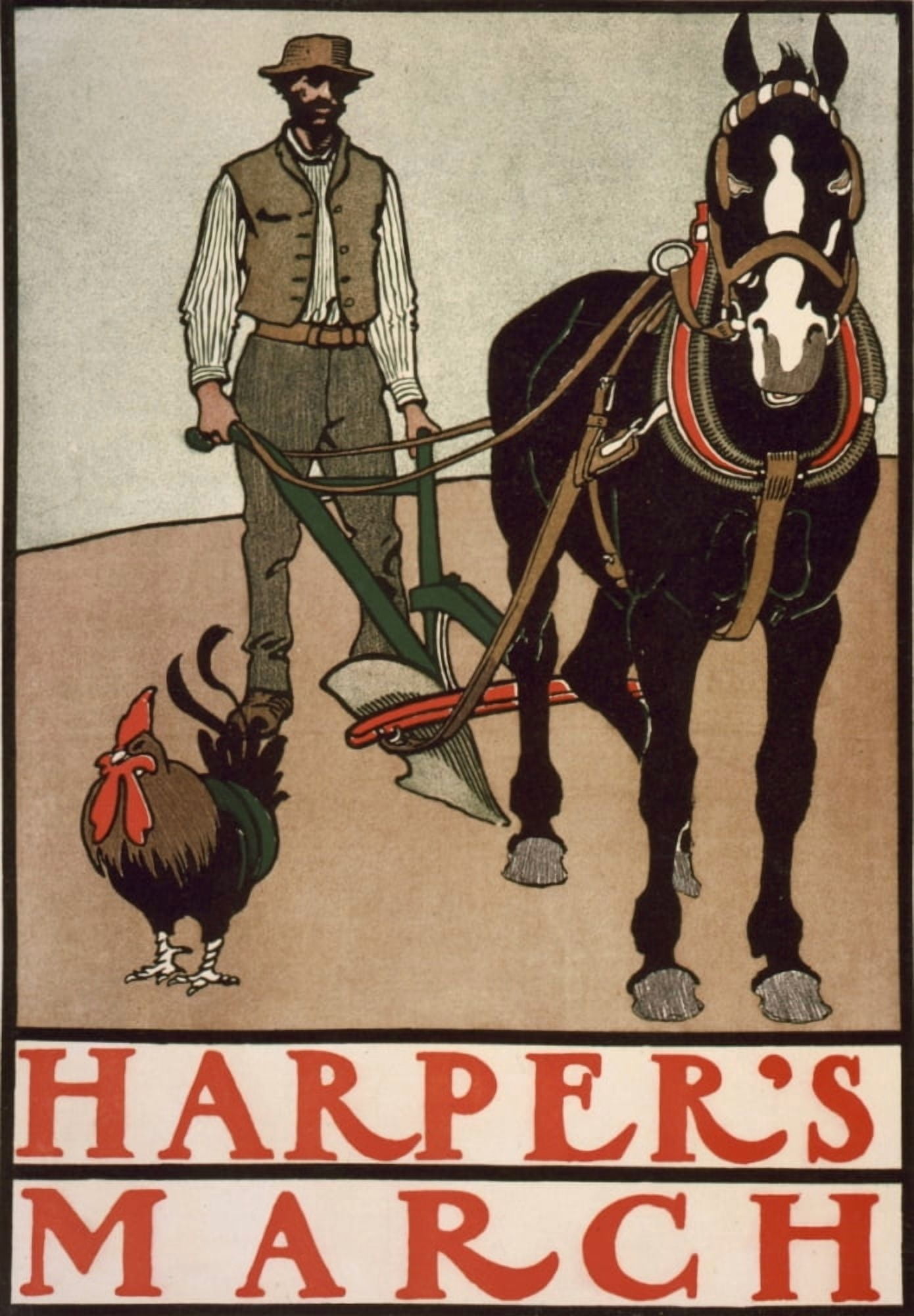 Harpers March 1890s Canvas Art - Edward Penfield (18 x 24)