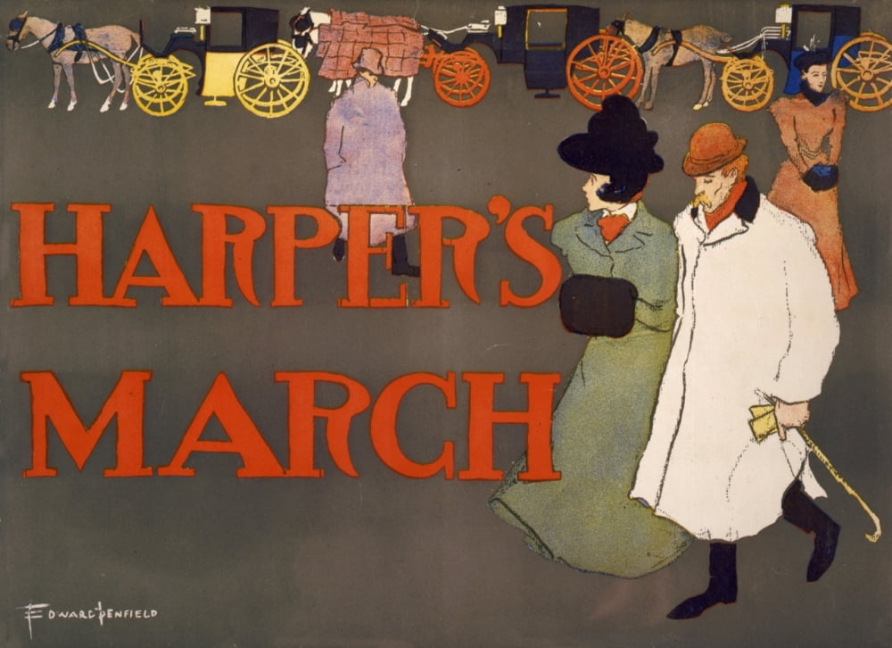 Harpers March 1897 Canvas Art - Edward Penfield (24 x 36)