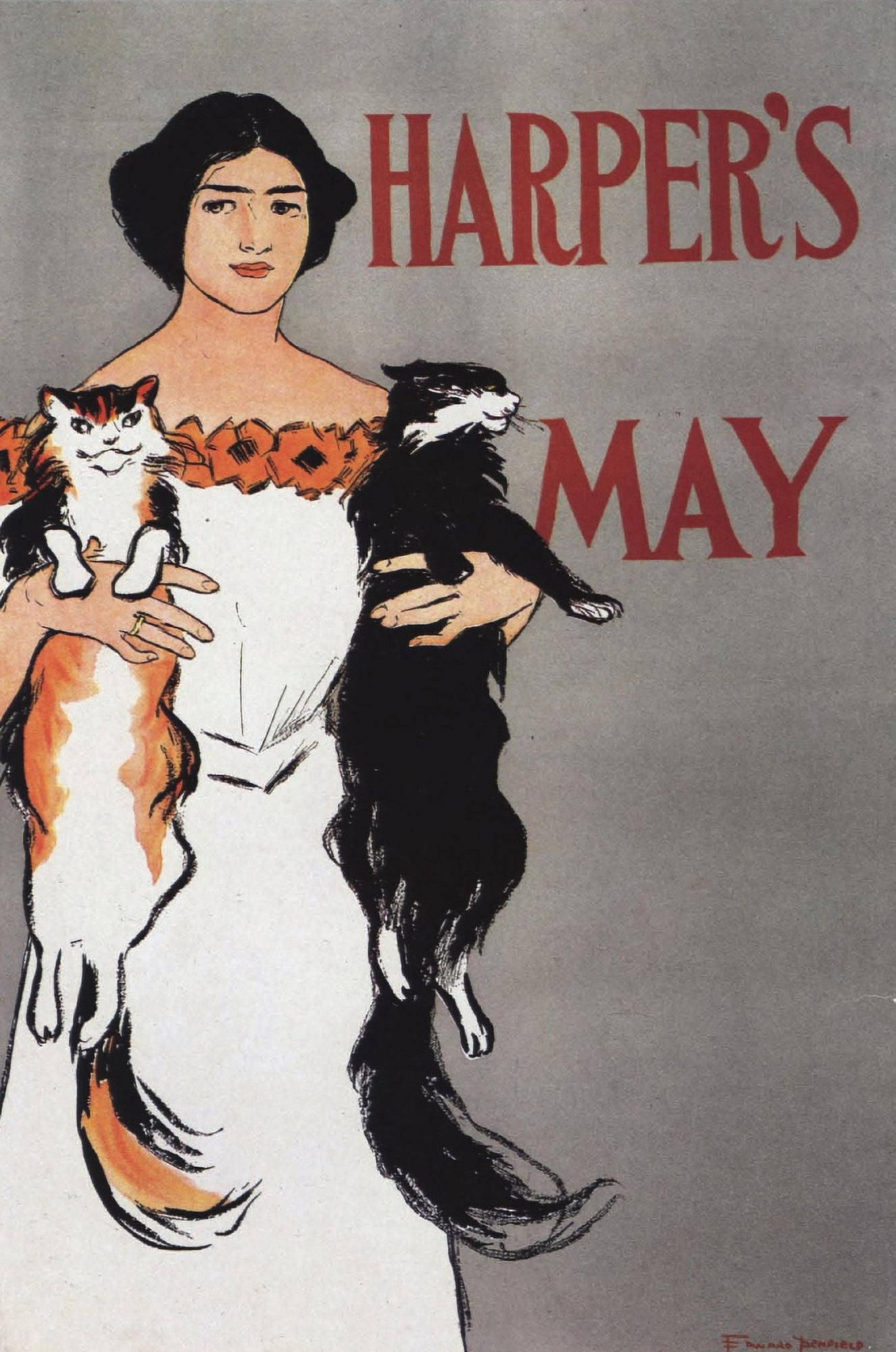 Harpers May 1896 Canvas Art - Edward Penfield (18 x 24)