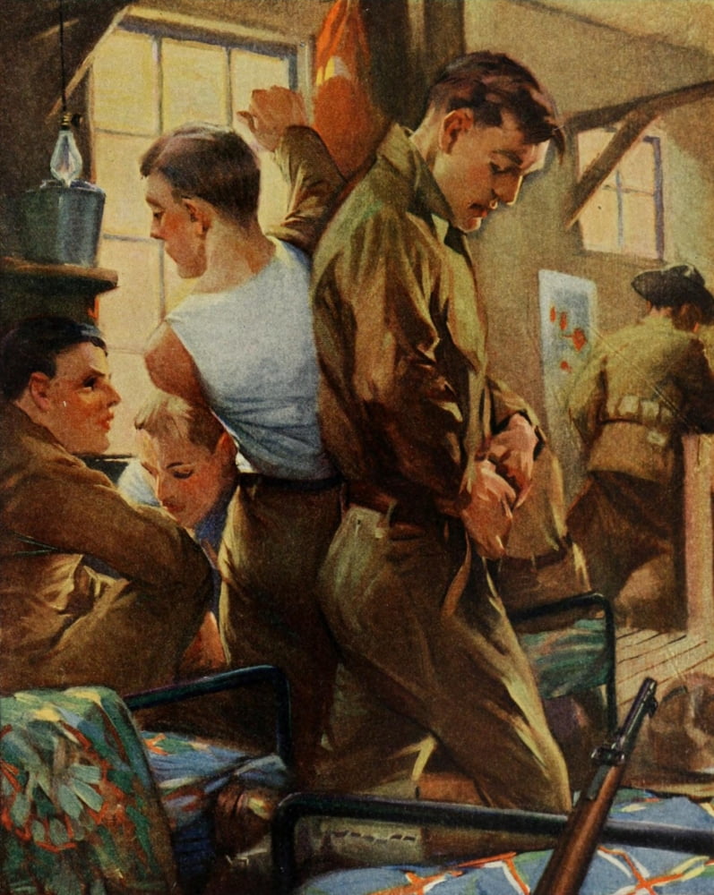 Harpers Pictorial World War 1920 Reveille Everybody up Canvas Art - Sidney Riesenberg (24 x 36)