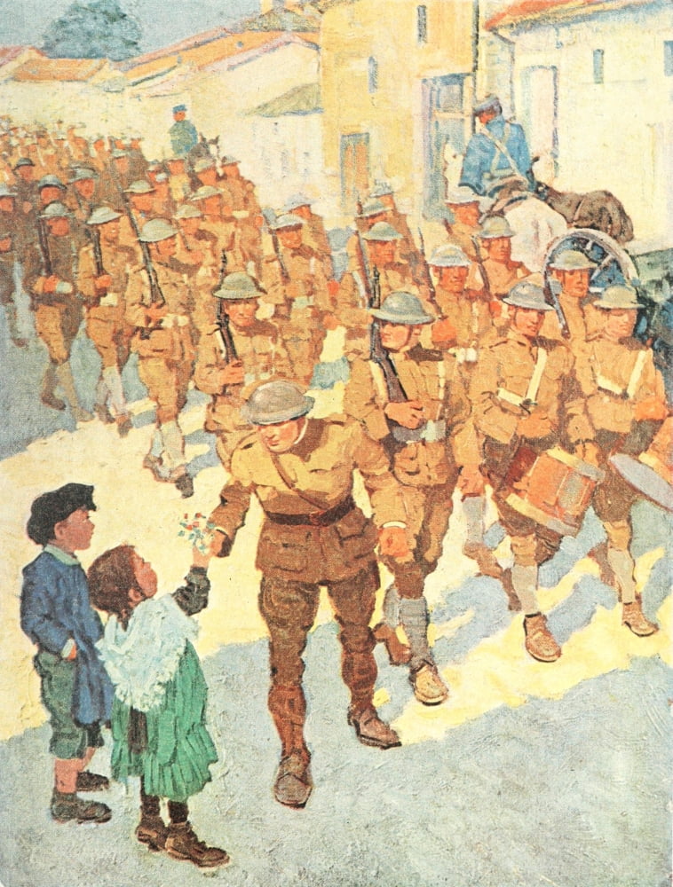 Harpers Pictorial World War 1920 The Tribute Canvas Art - Henry J Soulen (24 x 36)