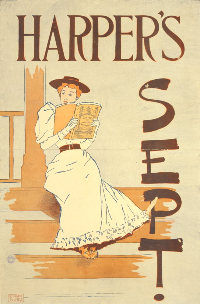 Harpers September 1893 Canvas Art - Edward Penfield (24 x 36)