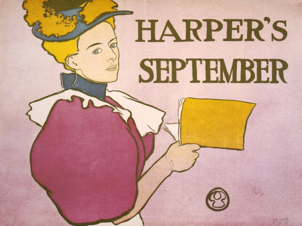 Harpers September 1896 Canvas Art - Edward Penfield (18 x 24)