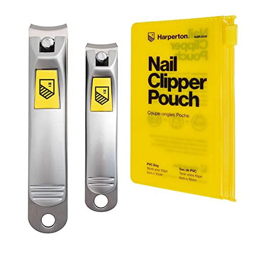 Miloethan Nail Clippers Set, Two Sharp Curved Fingernail & Toenail Clippers  with Nail File for Men