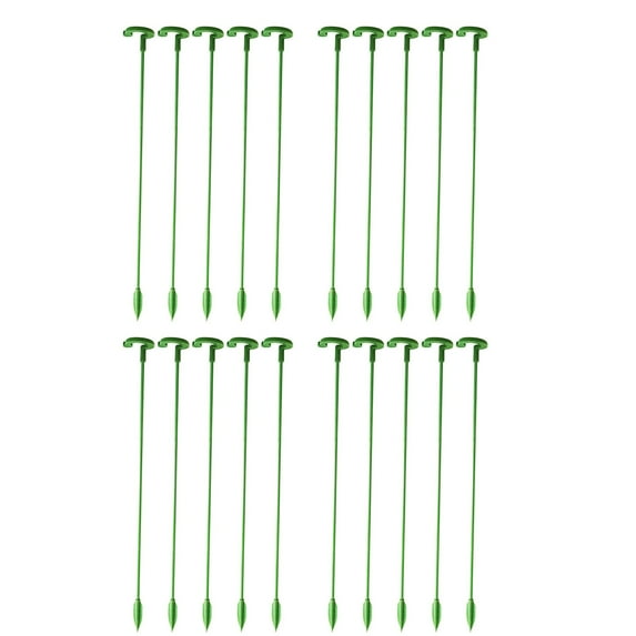 Harpi 20Pcs Plant Support Stakes, Plant Stakes for Outdoor Plants, Orchid Succulent Special Bracket Plant Pot Plant Flower Modeling Support Pole Fixed Fall Leaf Protection Frame