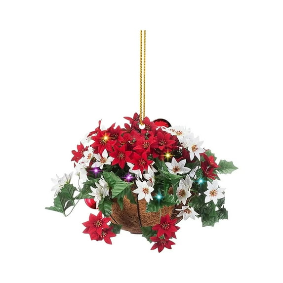 Harpi 3 Inch Christmas Wreaths for Front Door, Winter Decor Christmas Ornament Lovely Tree Gift Ornament Christmas Tree Hanging Party Decor