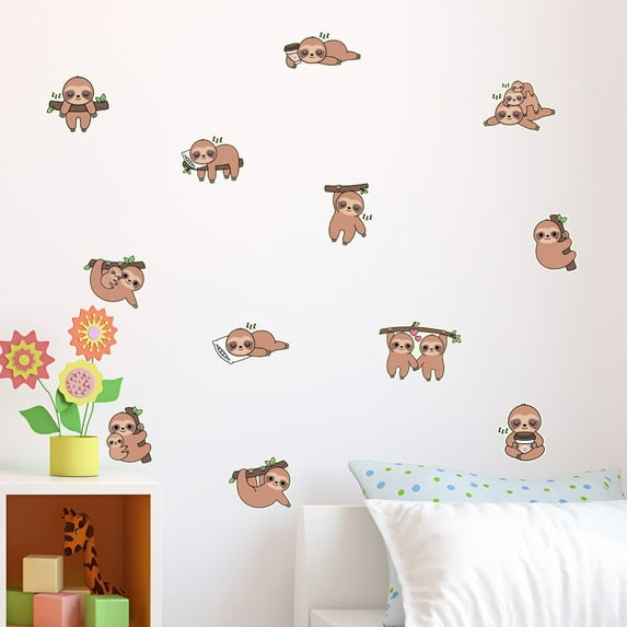 Harpi Animals Luminous Wall Stickers Decorative Wall Stickers Removable Glue Small Wall Stickers Wall Decor for Girls Bedroom Living Room Nursery