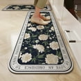 thumbnail image 1 of Harpi Area Rugs Clearance, Kitchen Dedicated Floor Mat Can Be Wiped, Washed,, Oil, and Slip. Long Strip Of Leather Floor Mat Can Be Cut, Mothers Day Gifts for Mom, 1 of 6