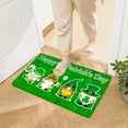 thumbnail image 1 of Harpi Area Rugs Clearance, St. Patrick's Day Door Mat - Front Door Mat - Bath Rug Super Absorbent Quick Dry - Rubber Backing Non Slip Washable Bathroom Floor Mats -Green 16x24 IN, 1 of 8