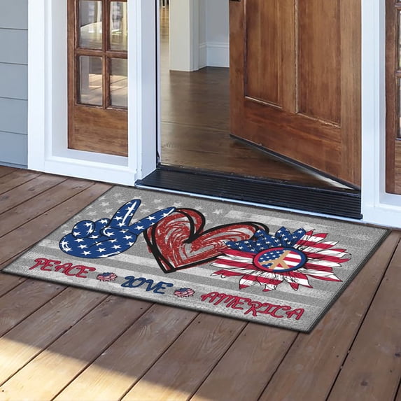 Harpi Area Rugs Living Room Clearance, Funny Letter Print Non-Slip Floor Mats Doormat Front Door Resist Dirt Door Rugs for Outside Entry Porch Mats With NotNon-Slip Rubber Back Novelty Gift Mat