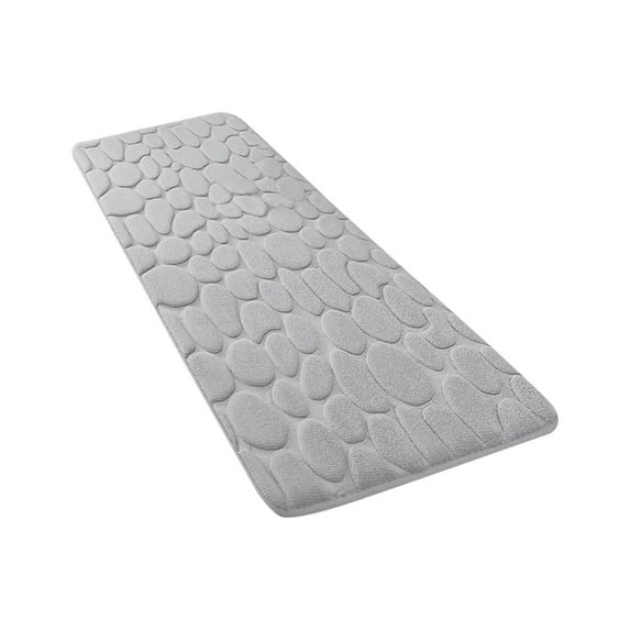 Harpi Bath Mats for Bathroom, Cobblestone Embossed Bathroom Mat, Water Absorbent and Washable Bath Rugs, Memory Foam Bath Mat Non Slip Soft Thick Shower Floor Bathmat