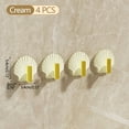 thumbnail image 1 of Harpi Bathroom Organizers and Storage, 4pc Punch-free Wall-mounted Bag Hook Door Back Storage Hanger Strong Seamless Hook Headphone Rack, Bathroom Accessories, 1 of 5