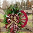 thumbnail image 1 of Harpi Christmas Wreaths for Front Door, Winter Decor Christmas Decoration Listing Christmas Tree Decoration Wooden Listing, 1 of 9