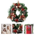 thumbnail image 1 of Harpi Christmas Wreaths for Front Door, Winter Decor Holiday Christmas Teng Strip Venue Layout Props Wreath Ornaments Door Hanging, 1 of 7