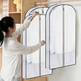 thumbnail image 1 of Harpi Closet Organizers and Storage, Garment Bag Suit Bag for Closet Storage and Travel Foldable Garment Bag With Two Transparent Window for Hanging Clothes Travel Suit Bag for Suits Skirts Jacket, 1 of 6
