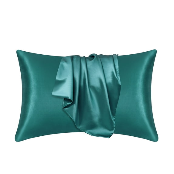 Harpi Decorative Throw Pillow Covers Clearance Satin Pillowcase for Hair and Skin, Pillowcases Standard Size Set Of 2, Luxury and Soft Satin Pillowcovers 2 Pack (20x30 Inches)