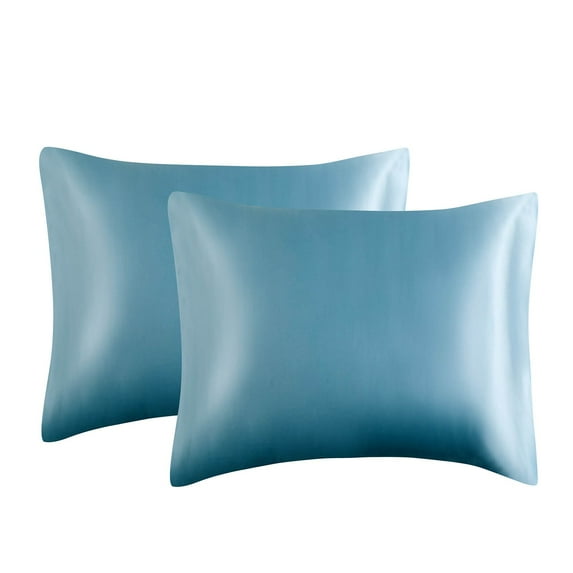 Harpi Decorative Throw Pillow Covers Clearance Simulated Silk Pillowcase for Hair and Skin - Simulated Silk Pillowcase 2 Sets 20x26 Inches With Envelope Closure, Gift for Women Men