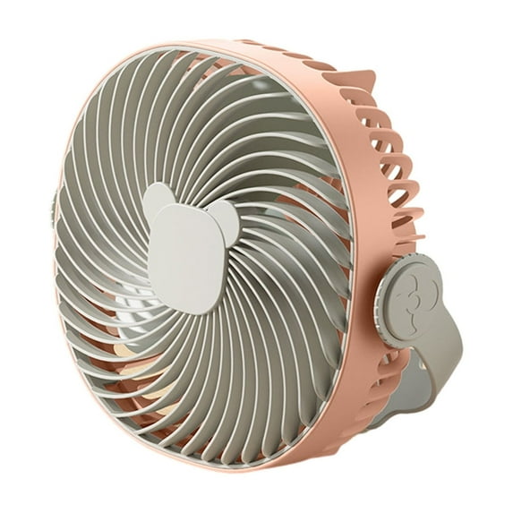 Harpi Desk Fans Small Quiet, Portable Fan Rechargeable, Small Fan Hanging Wall Hanging Desktop Multifunctional Lighting Fan USB Fan Style for Home Office Bedroom