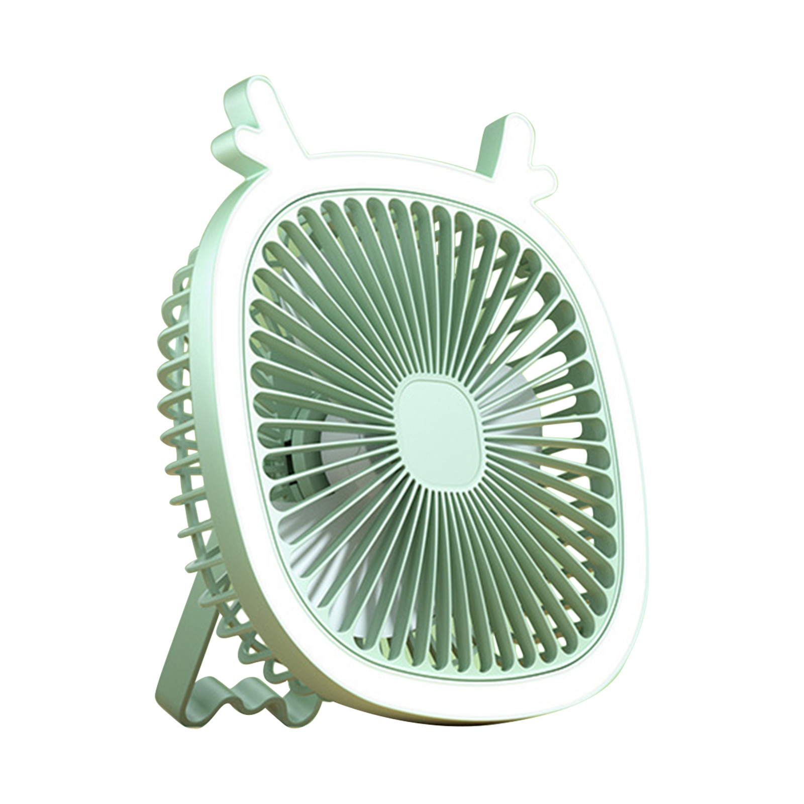 Harpi Desk Fans Small Quiet, Portable Fan Rechargeable, Wall Mount Fan Battery Operated with LED
