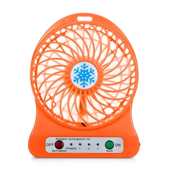 Harpi Desk Fans Small Quiet, Portable Rechargeable LED Light Fan Cooler Mini Table USB 18650 Battery Fan for Office, Bedroom, Table, Outdoor Fans on Sale and Clearance