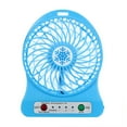 thumbnail image 1 of Harpi Desk Fans Small Quiet, Portable Rechargeable LED Light Fan Cooler Mini Table USB 18650 Battery Fan for Office, Bedroom, Table, Outdoor Fans on Sale and Clearance, 1 of 6