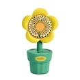 thumbnail image 1 of Harpi Desk Fans Small Quiet, Rural Wind Flower Pot Small Fan USB Charging High Beauty Flower Office Student Dormitory Tabletop Small Fan Fans on Sale and Clearance, 1 of 9