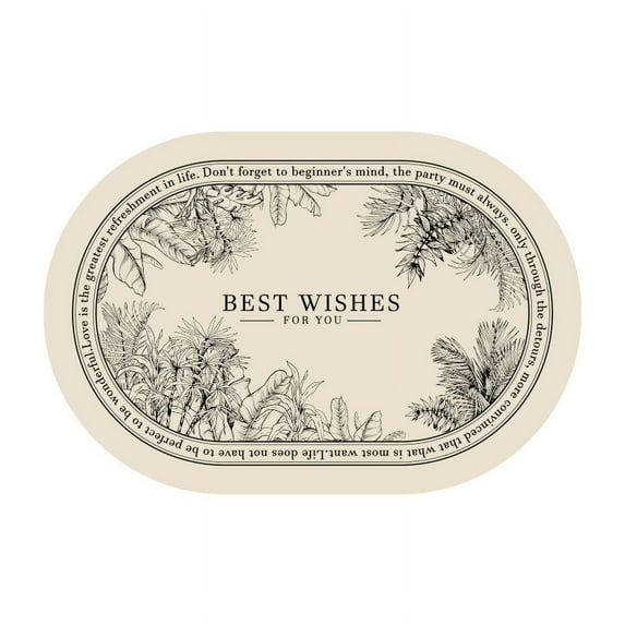 Harpi Door Mats Outdoor Entrance, Vintage Style Floor Mat, Kitchen, Bathroom, Entrance Carpet, Bathroom, Non Slip, Absorbent Diatomaceous Mud Cushion, Mothers Day Gifts for Mom