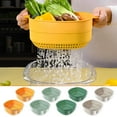 thumbnail image 1 of Harpi Double Layer Drainage Basket, Vegetable Water Fruit Basket, Refrigerator, Plastic Kitchen, Vegetable Washing Basket Kitchen Organizer and Storage, 1 of 9