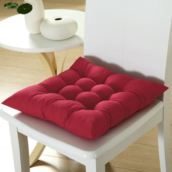 Harpi Floor Cushions, Floor Pillows for Adults Kids, Solid Color Frosted Chair Cushion Dining Chair Cushion Office Student and Winter Seat Cushion Non Fading