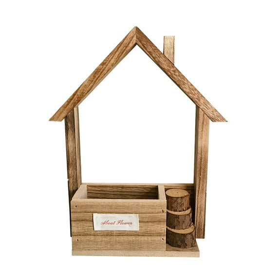 Harpi Flower Pots Outdoor Clearance, European Wooden Hanging Pot Wall Decoration Wall Hanging Flower Pot Flower Basket Home Living Room Wall Decoration Wall Hanging Flower Pot