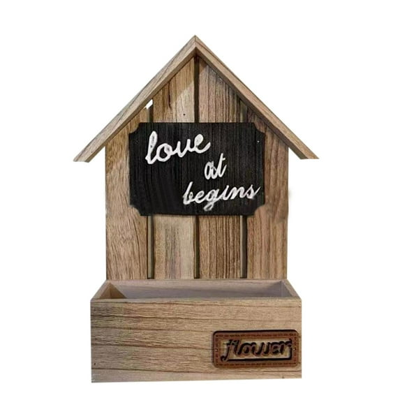 Harpi Flower Pots Outdoor Clearance, European Wooden Hanging Pot Wall Decoration Wall Hanging Flower Pot Flower Basket Home Living Room Wall Decoration Wall Hanging Flower Pot