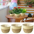 thumbnail image 1 of Harpi Flower Pots Outdoor Clearance, Flower Pots Cover Storage Basket Plant Woven Basket Planter Straw Flower Pot Gardening Pots, Planters & Accessories, 1 of 7