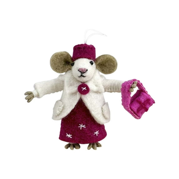Harpi Graduation Decorations Class of 2024, Wool Cute Mouse Mouse Poodle Teacher Dr. Mouse Ornament Bag Pendant Clearance Under $10.00