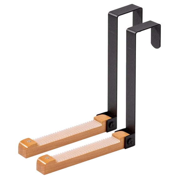 Harpi Hooks for Hanging, Storage and Organization, Solid Wood Door Behind The Hook Overnight Clothing Bag Cap No Storage Rack Wall-mounted Door-back Type Free Punching Hanger 2pcs