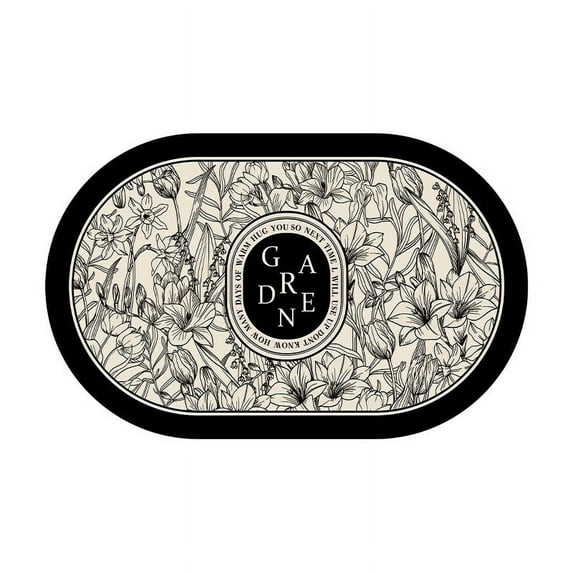 Harpi Indoor Door Mats for Entryway, Vintage Style Floor Mat, Kitchen, Bathroom, Entrance Carpet, Bathroom, Non Slip, Absorbent Diatomaceous Mud Cushion, Mothers Day Gifts for Mom