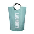 thumbnail image 1 of Harpi Laundry Hamper Clearance Fabric Laundry Bag-large Oxford Cloth Dirty Clothes Basket-foldable Aluminum Ring Dirty Clothes Rack-toy Storage Bag, 1 of 9