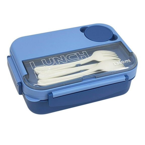 Harpi Lunch Box for Women, Lunch Containers for Adults Men, Plastic Lunch Box Fresh-keeping Box Microwave Oven Heating Sealed Thermal Insulation Bento Box Lunch Box with Tableware