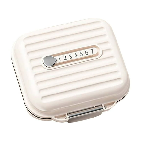 Harpi Medicine Pill Organizer, Portable Medication Box Small Dispenser Three Meals A Day Mini Medication Reminder Box Seven Days A Week